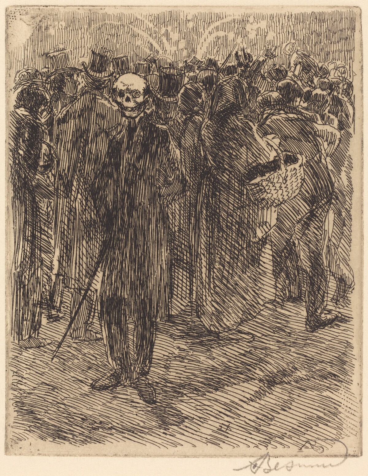 In the Crowd (Dans la foule) by Albert Besnard