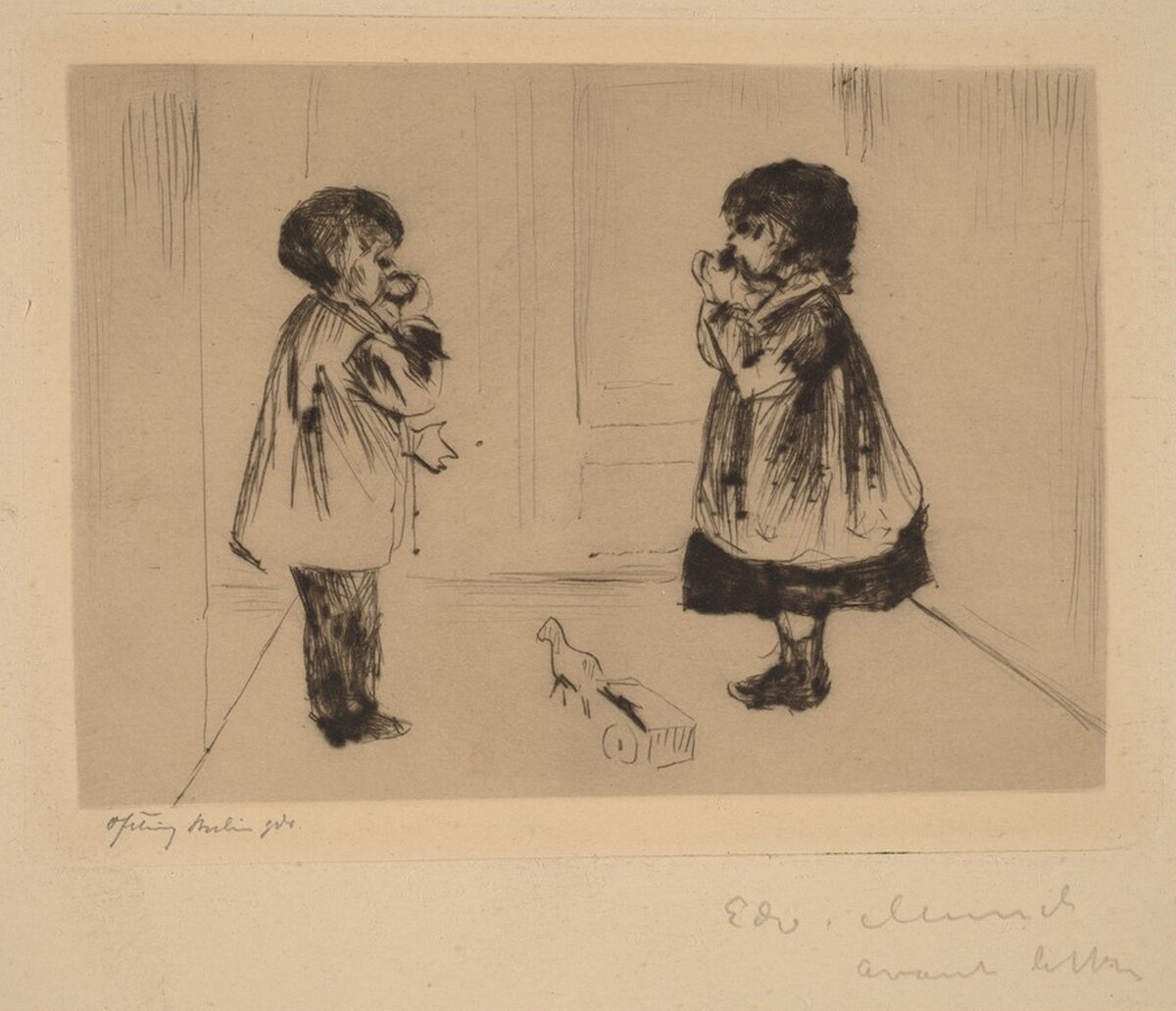 Two Children (Zwei Kinder) by Edvard Munch
