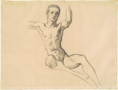 Study for Figure above "Music"