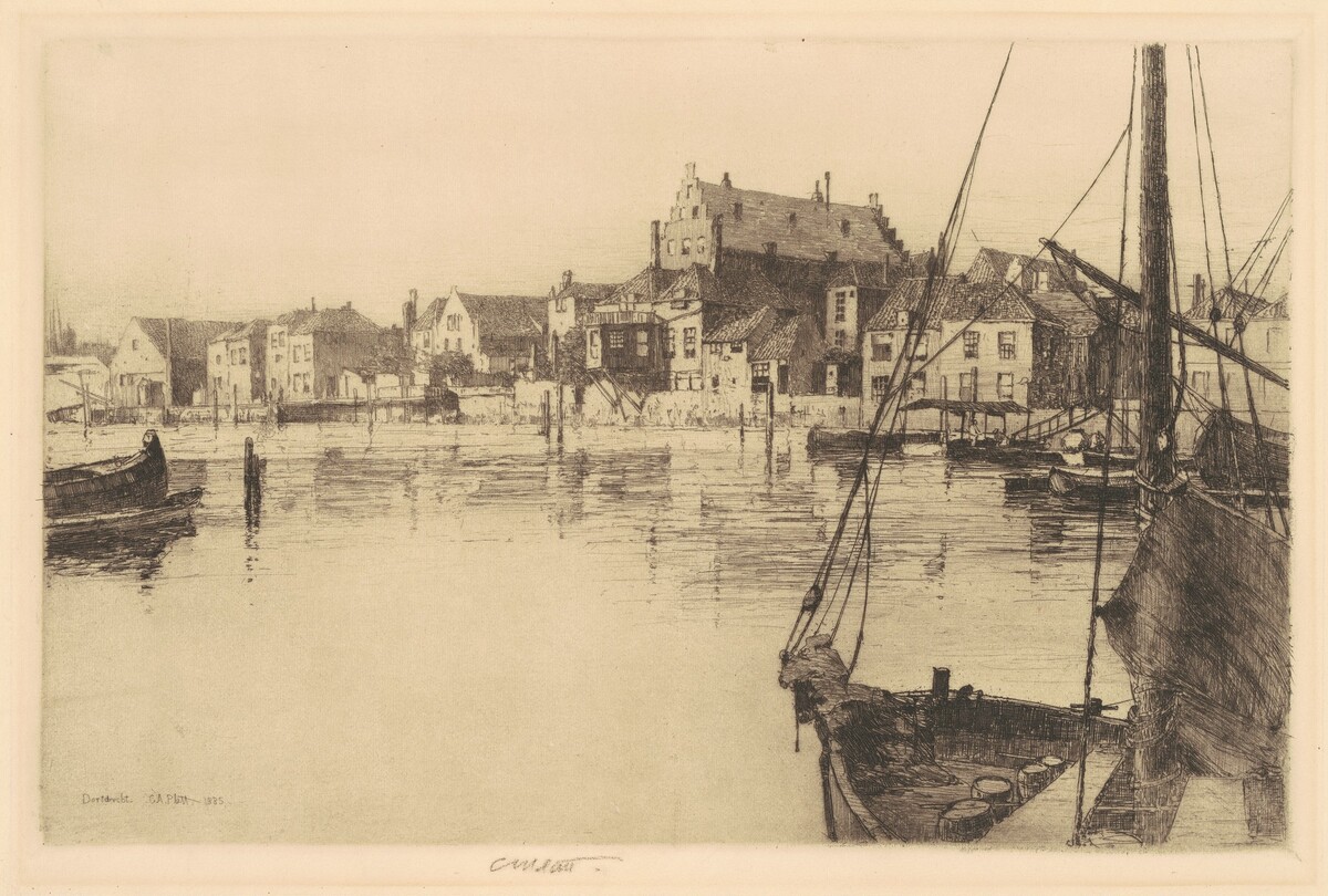 Dordrecht (Old Warehouse) by Charles A. Platt