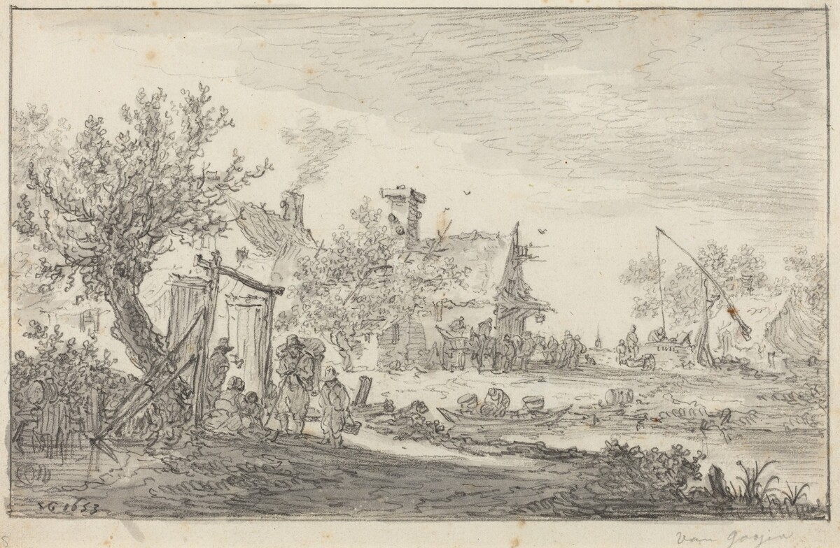 Wayside Inn by Jan van Goyen
