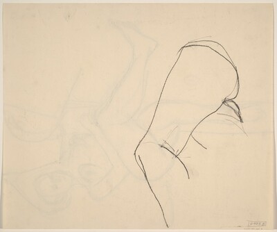 Untitled [study of legs and buttocks] [verso]