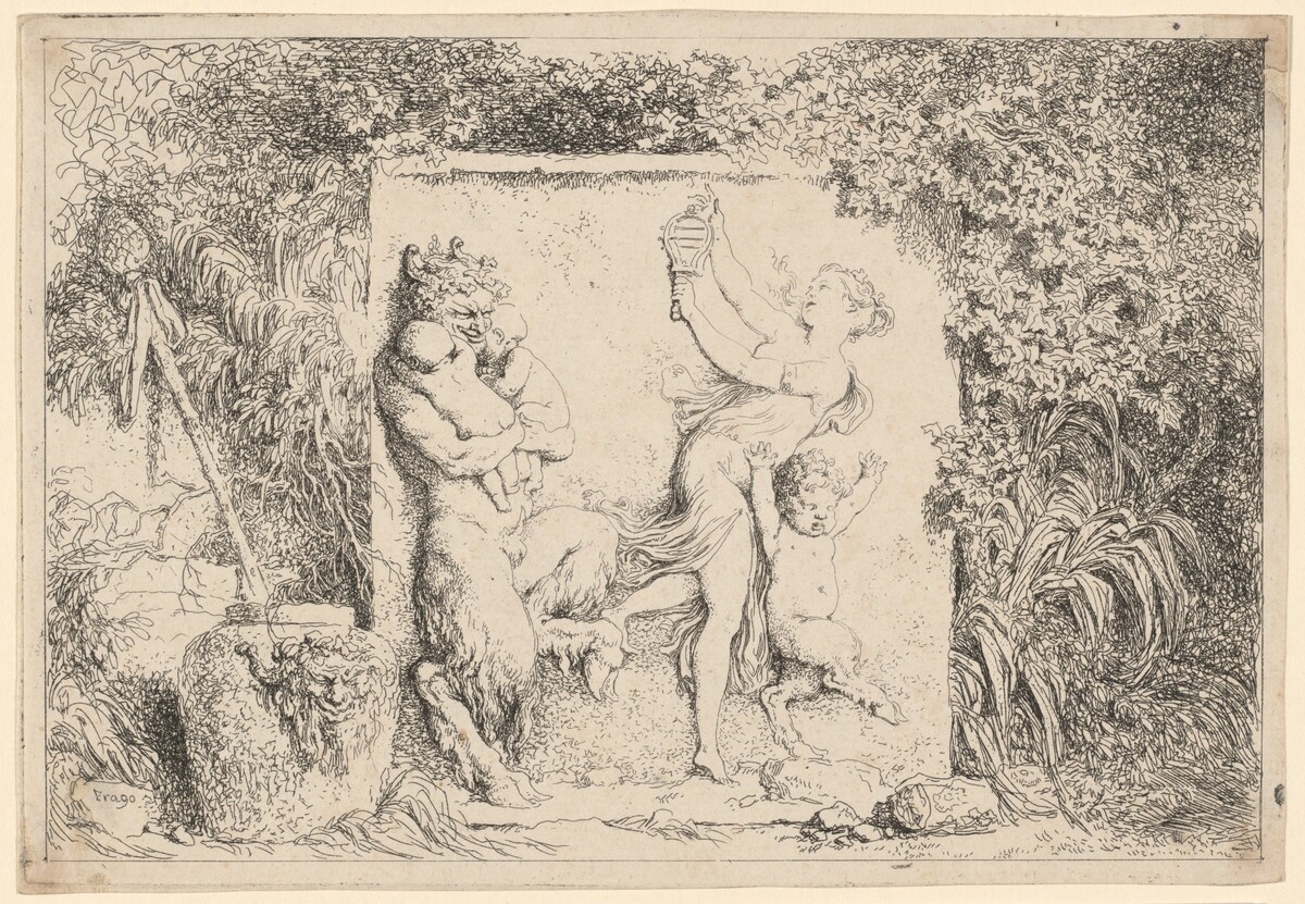 Dance of the Satyrs by Jean-Honoré Fragonard