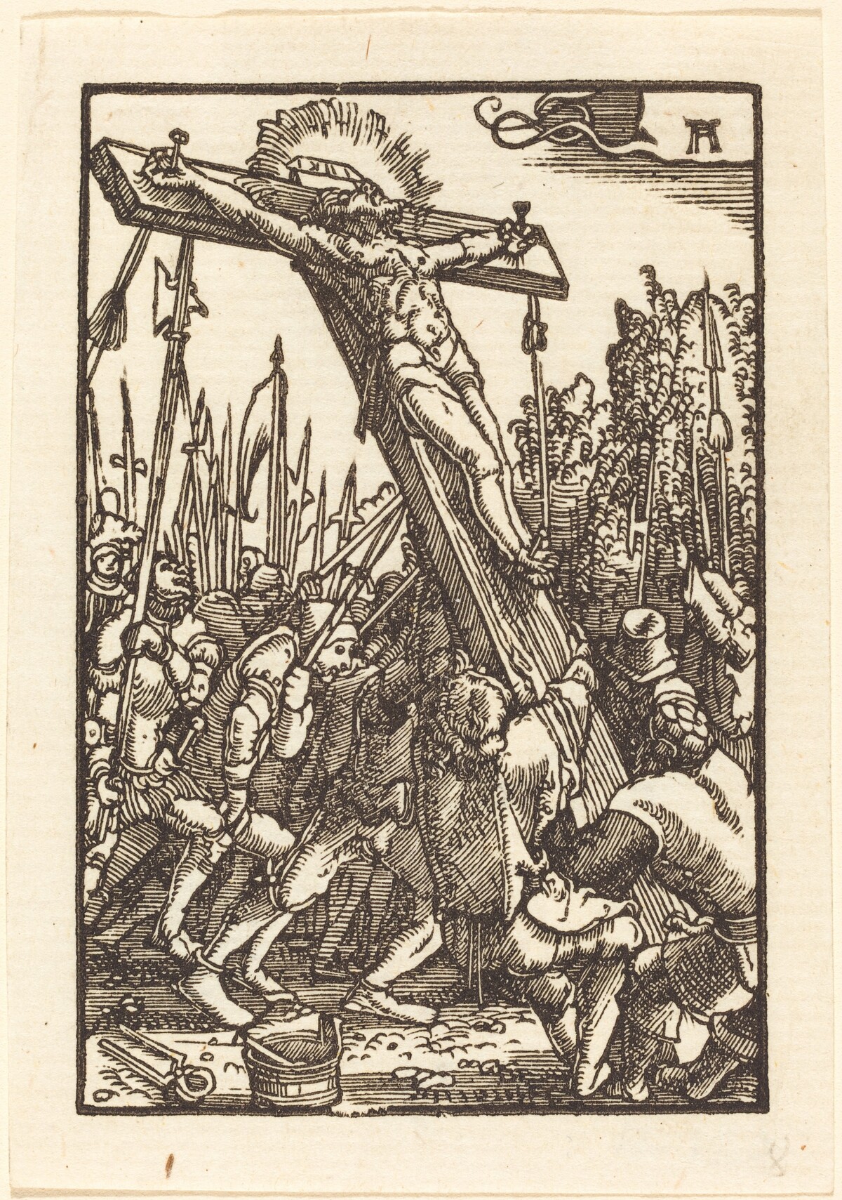Raising of the Cross by Albrecht Altdorfer