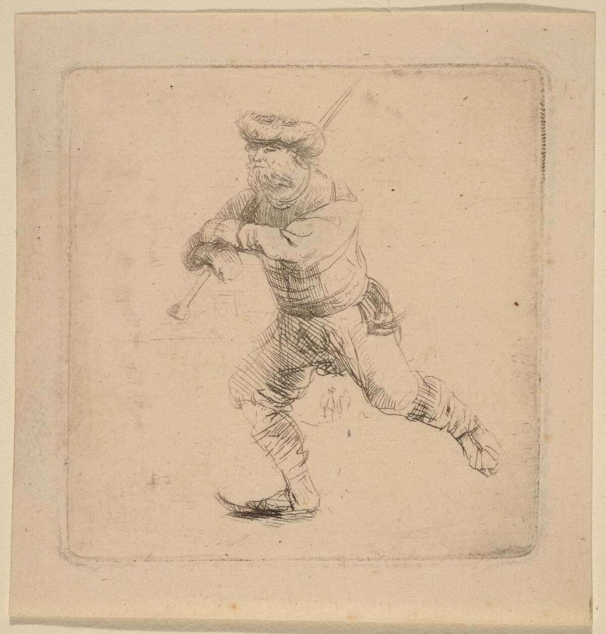 The Skater by Rembrandt van Rijn