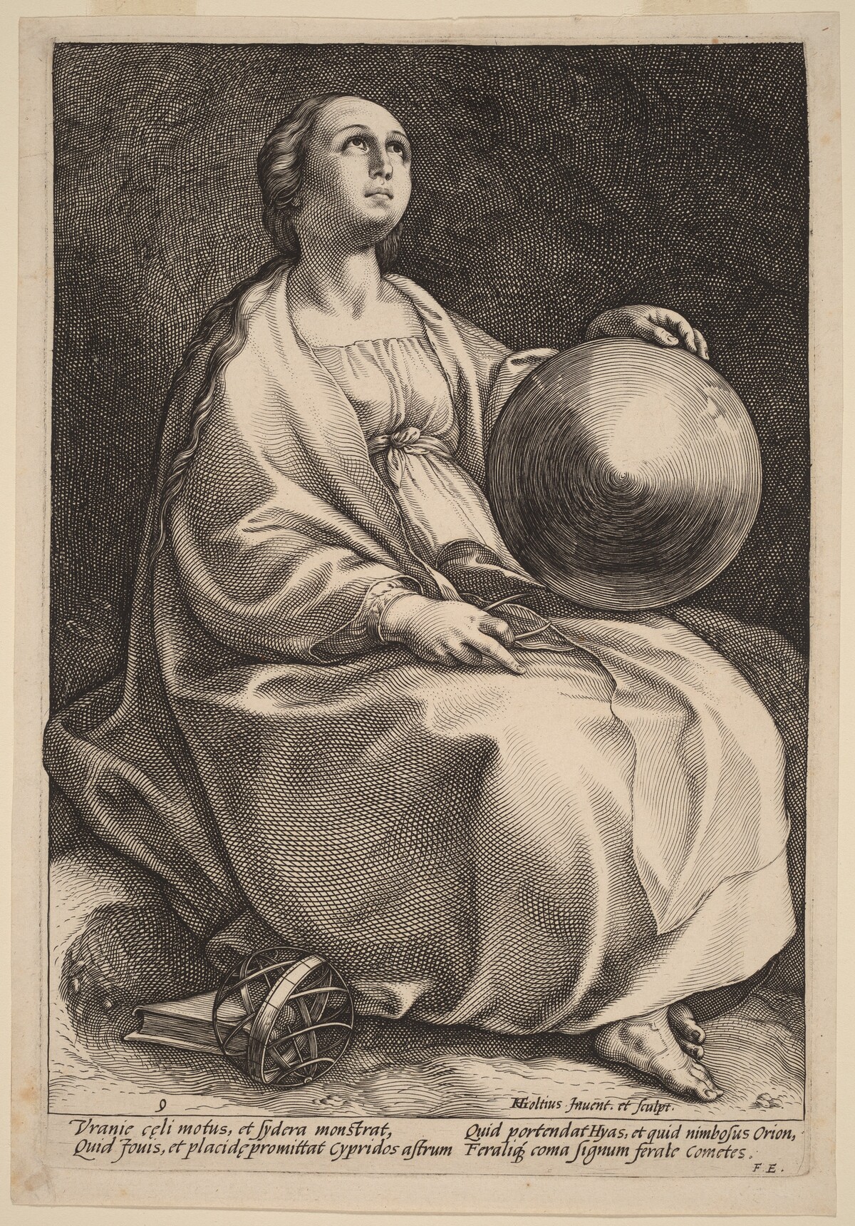 Urania by Hendrik Goltzius