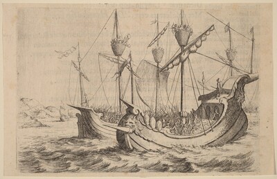 Hannibal's Navy Battling the Rhodians