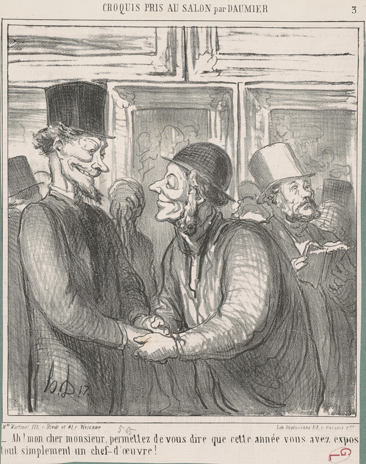 Ah! Mon cher monsieur, permettez de  ... by Honoré Daumier