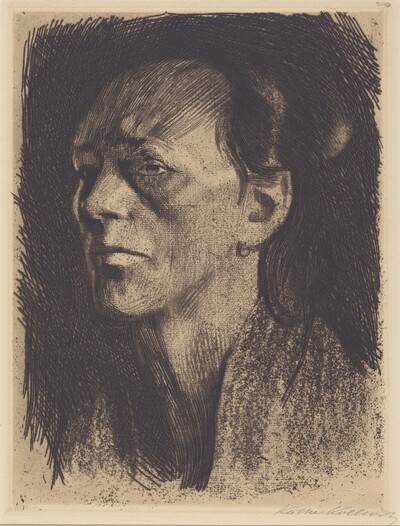 Working-Class Woman with Earring (Arbeiterfrau mit dem Ohrring)