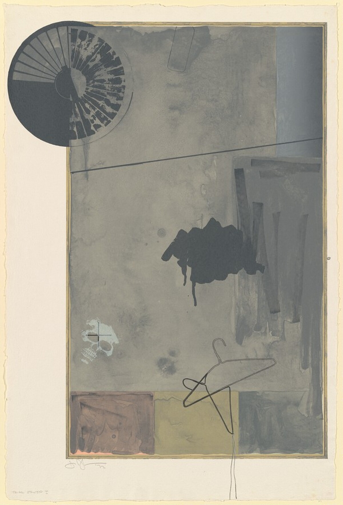 Evian [trial proof] by Jasper Johns