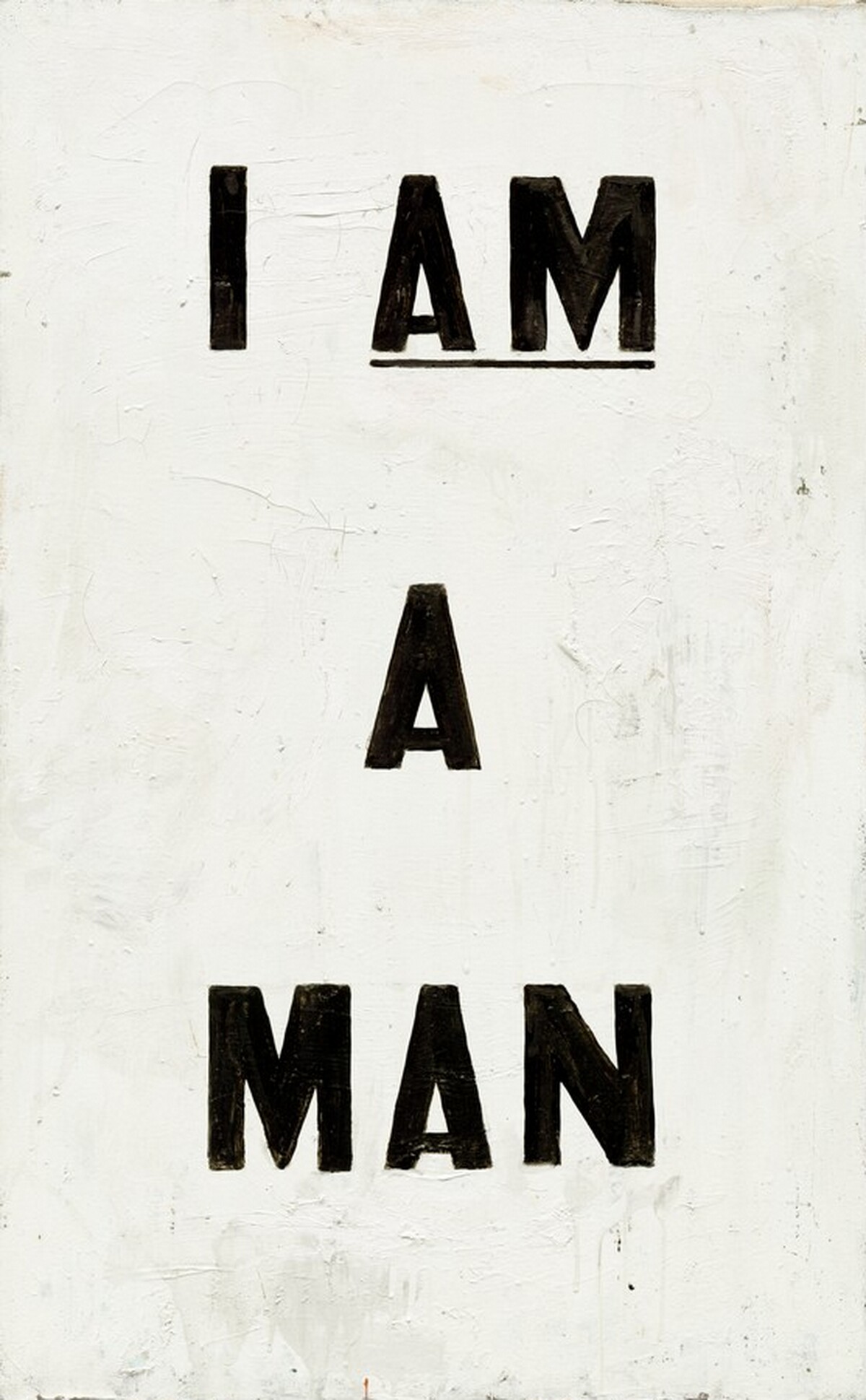 Untitled (I Am a Man) by Glenn Ligon