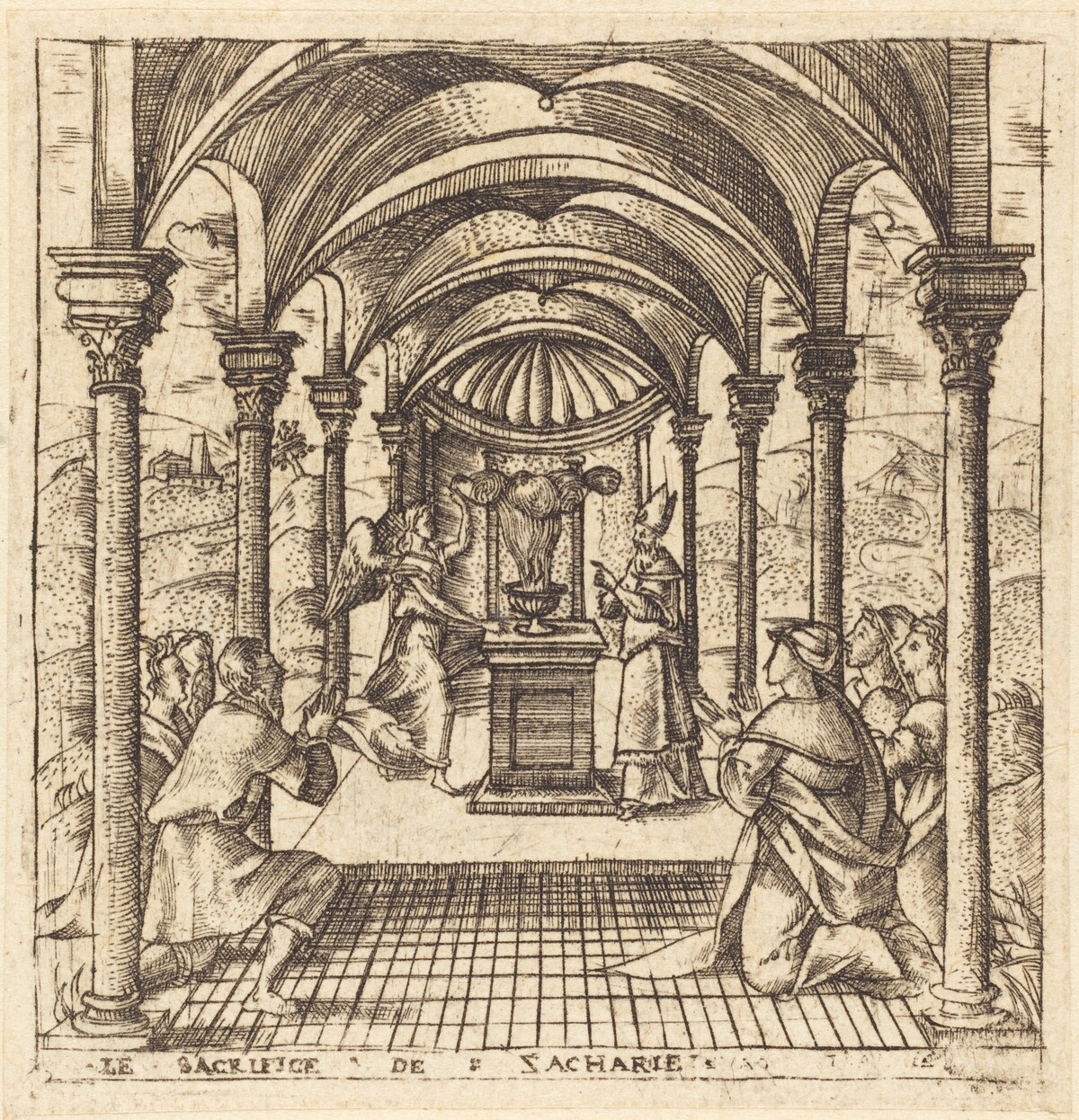 Zacharias and the Angel of the Lord by Léonard Gaultier