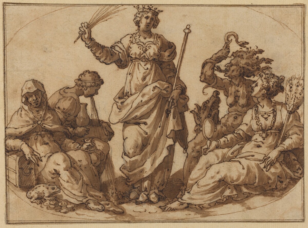 Virtue Triumphing over Vices by Italian 16th Century