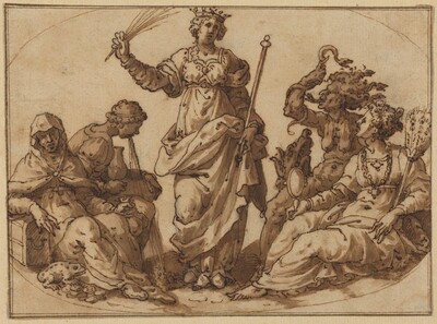 Virtue Triumphing over Vices