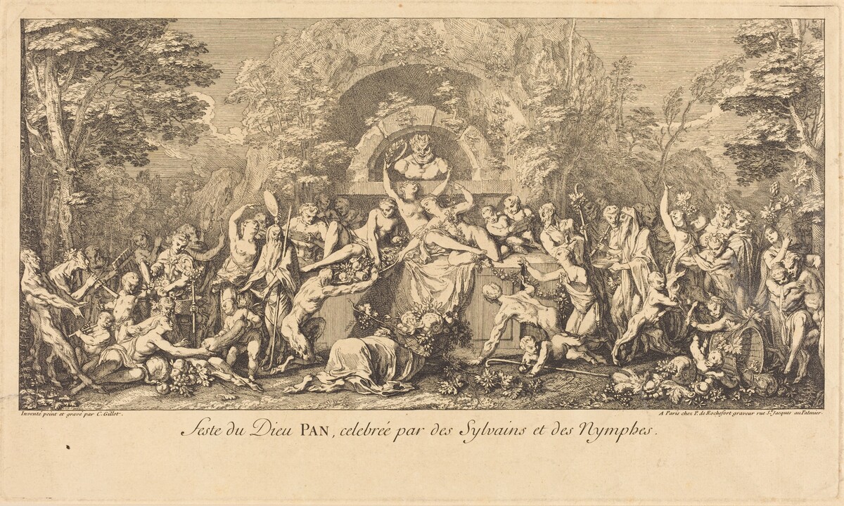 Feste du Dieu Pan, celebree par des Sylvains et des Nymphes (Feast of the God Pan Celebrated by Sylvans and Nymphs) by Claude Gillot