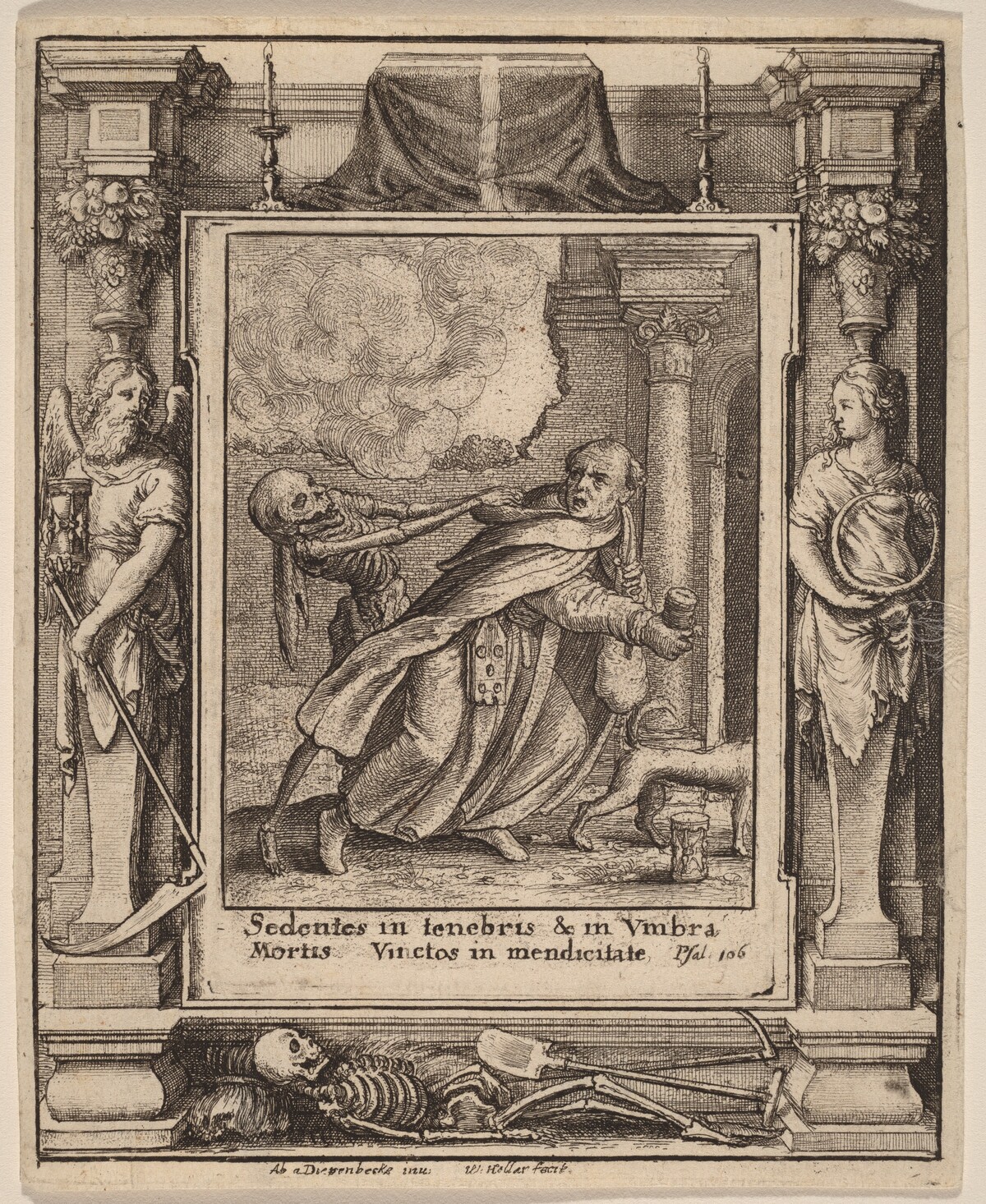 Monk by Wenceslaus Hollar after Hans Holbein the Younger after Abraham van Diepenbeeck