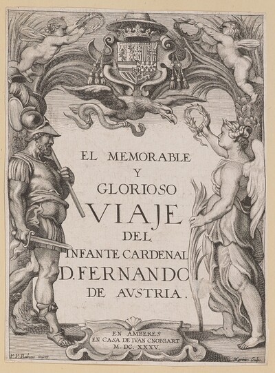 Title Page for D. De Aedo y Gallert, El...Viaje del Infante Cardenal...