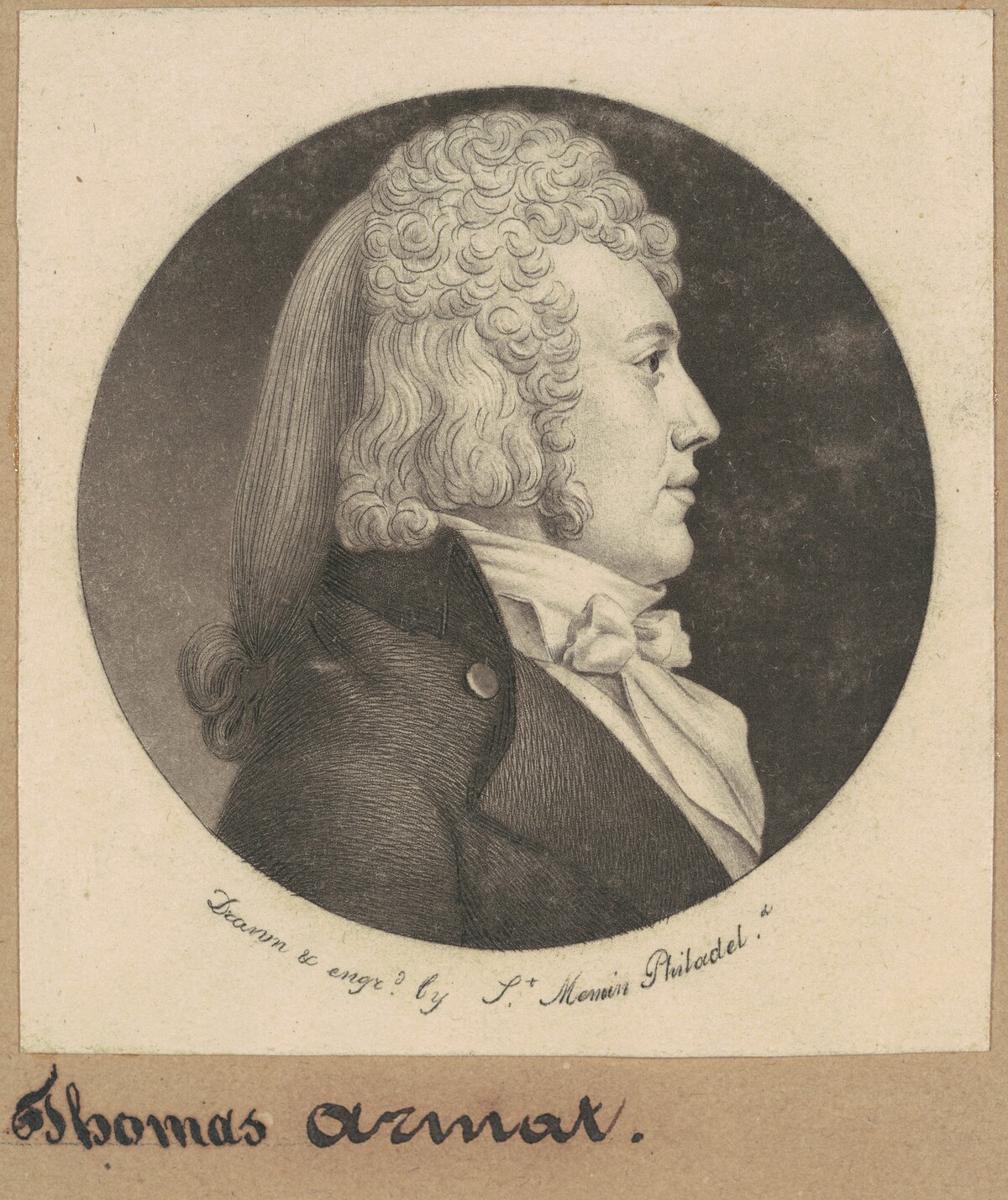 Thomas Wright Armat by Charles B. J. Févret de Saint-Mémin