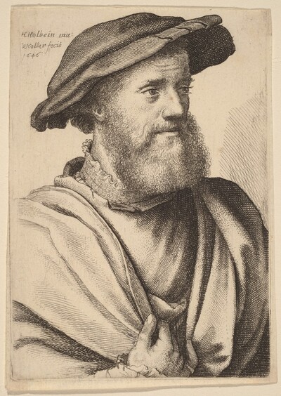 Man with Beard Looking Right (Hans Holbein?)