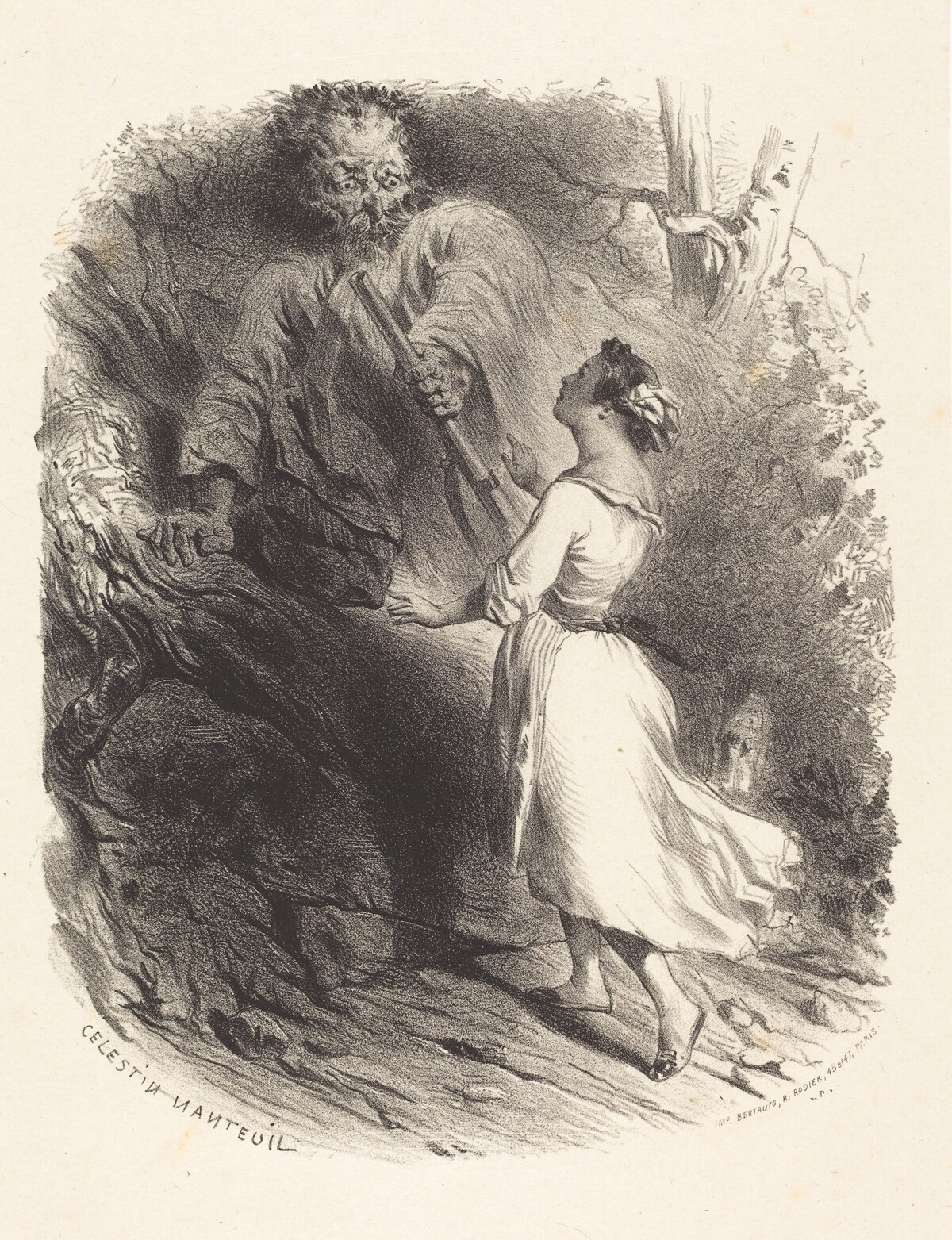 Hunter Surprised by Célestin Nanteuil