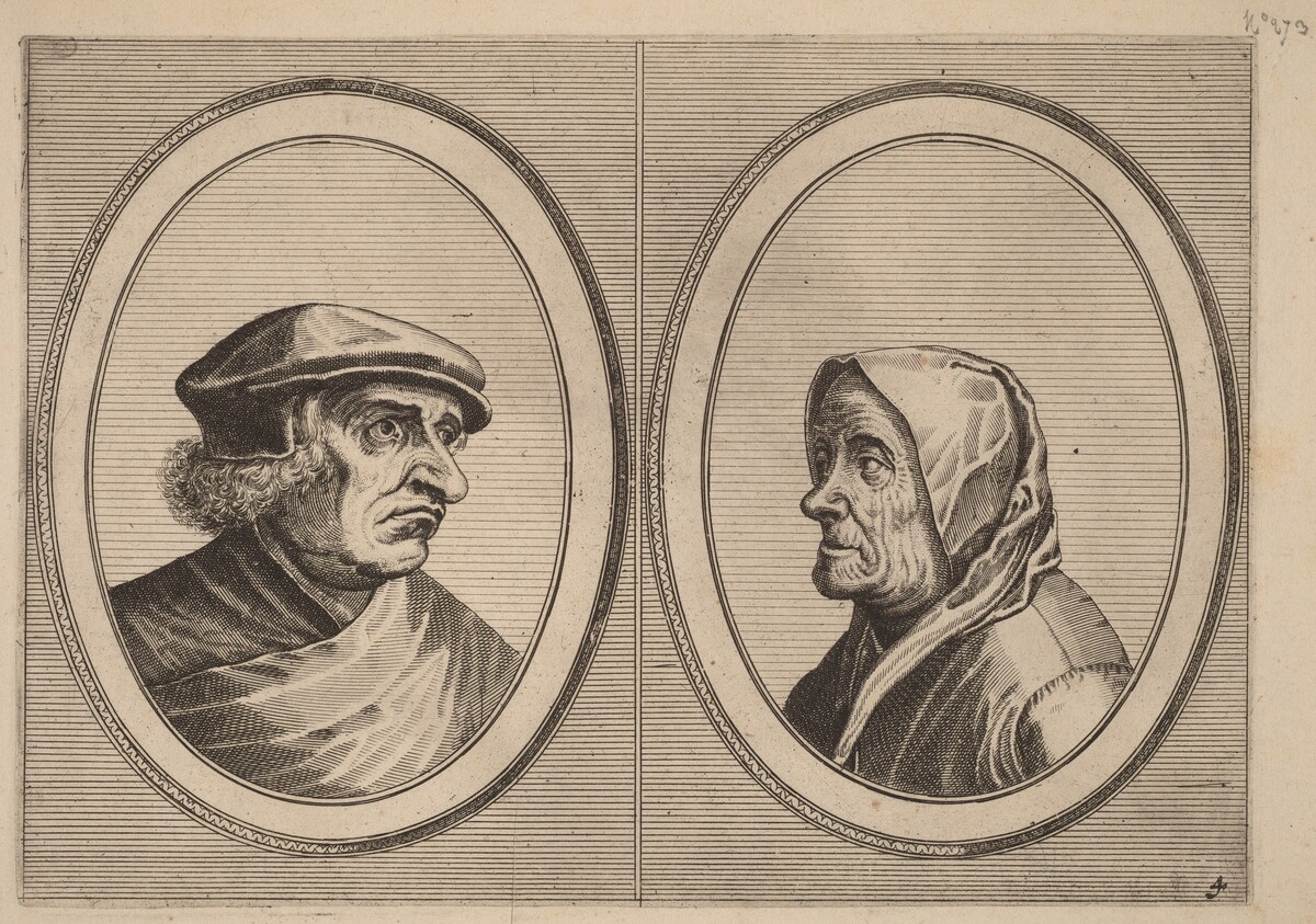 "Joris Ysegrim" and "Quastighe Jopje" by Johannes and Lucas van Doetechum after Pieter Bruegel the Elder