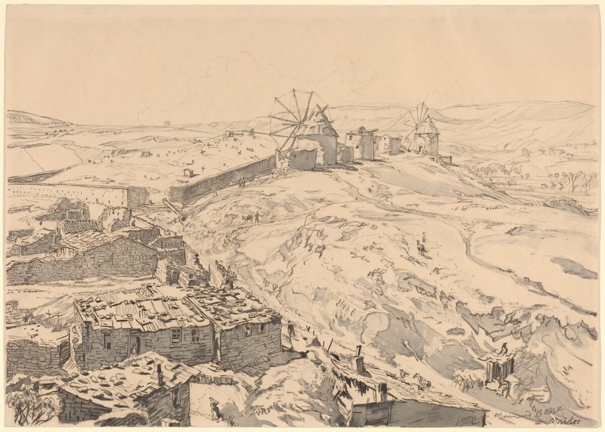 Village of Maidos, Dardanelles by Sir Muirhead Bone