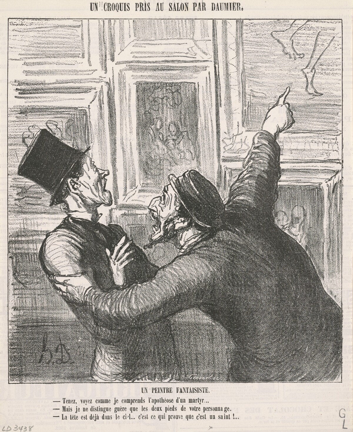 Un peintre fantaisiste by Honoré Daumier
