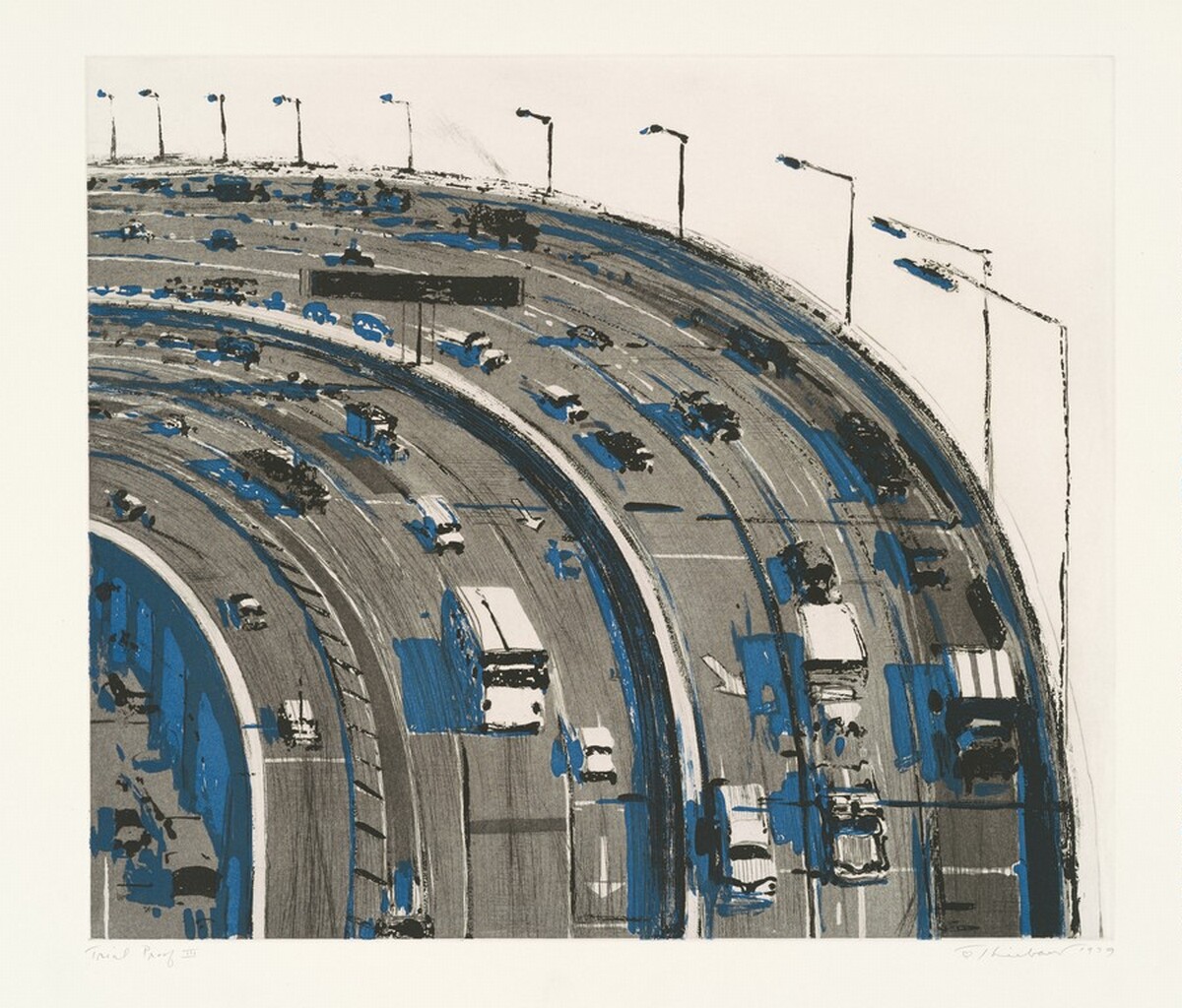 Freeway Curve by Wayne Thiebaud
