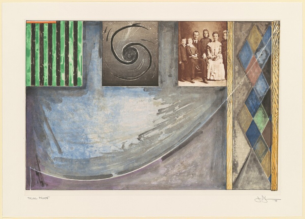 Untitled (Embassies) [trial proof] by Jasper Johns