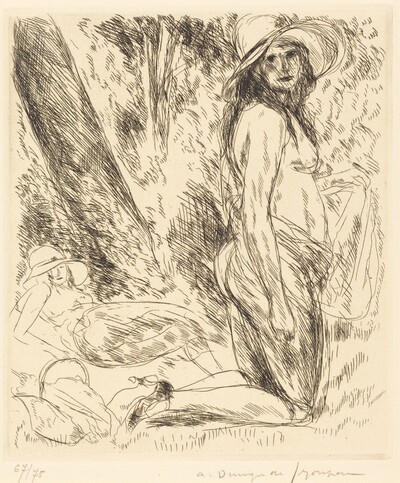 Model Kneeling (Le Modele a genoux ou nu a genoux)