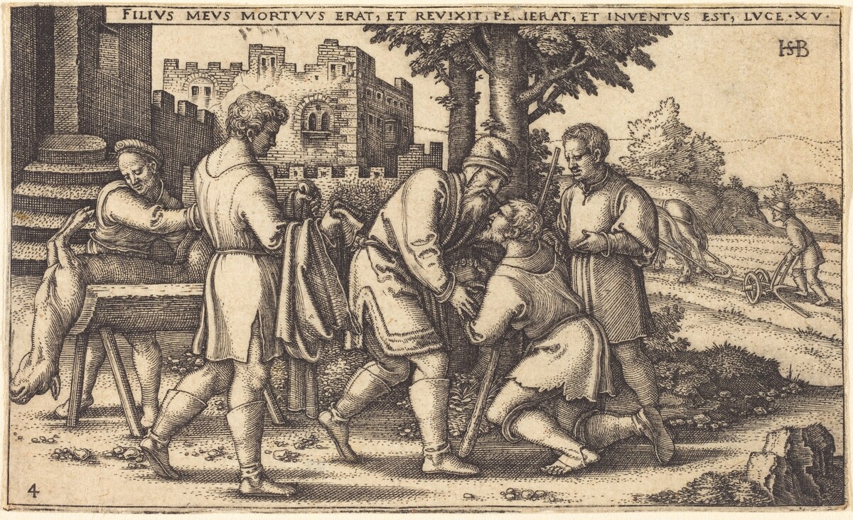 The Return of the Prodigal Son by Sebald Beham