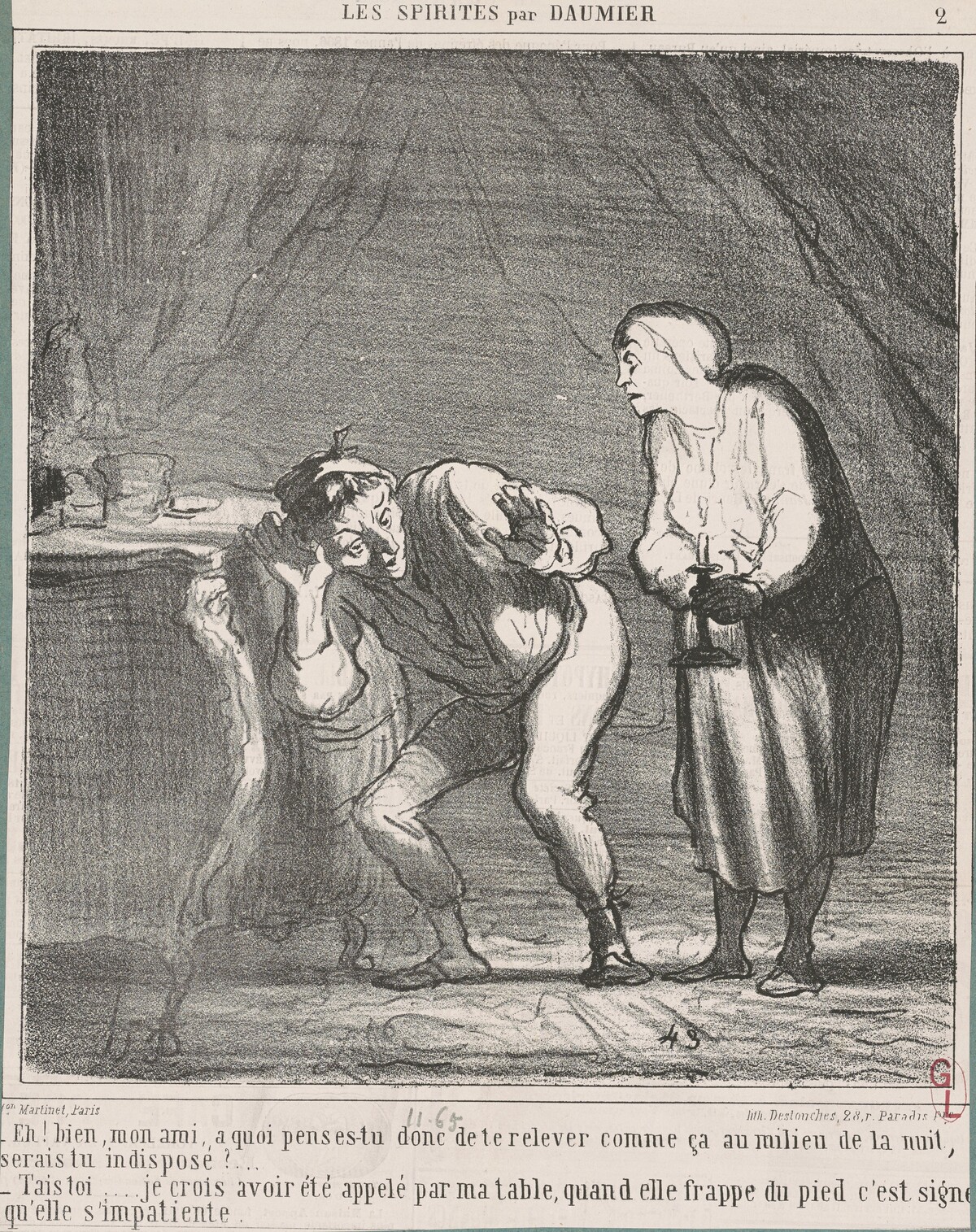 Eh! Bien ... mon ami, a quoi penses-tu? ... by Honoré Daumier
