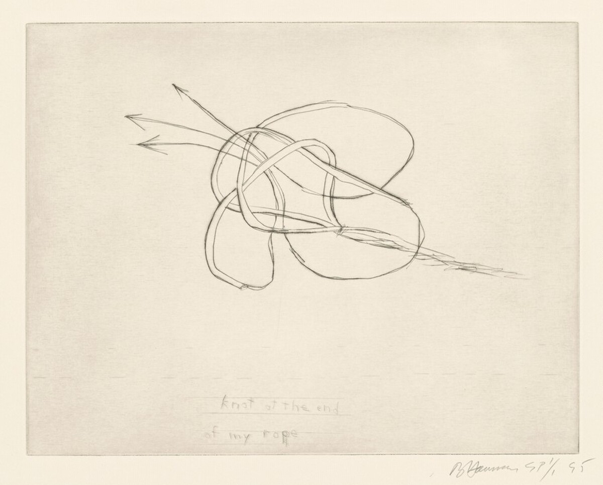 Knot at the End of My Rope by Bruce Nauman