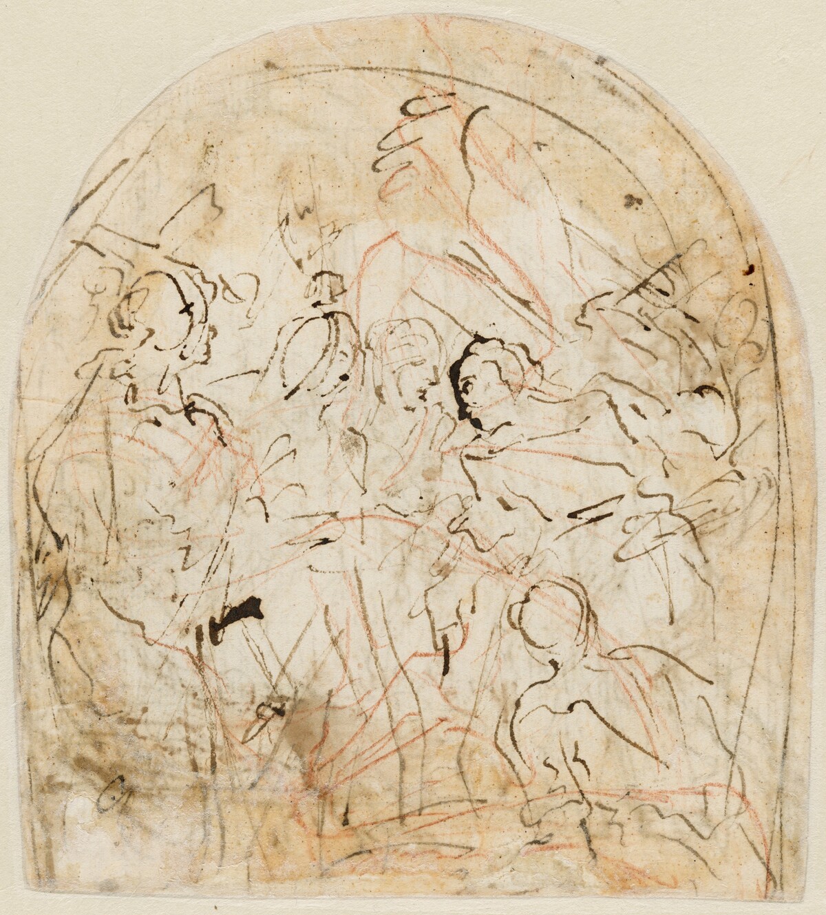 Christ Carrying the Cross by Italian 16th Century, formerly attributed to Alessandro Maganza