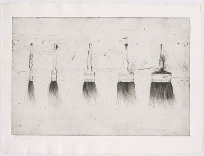 Five Paintbrushes (first state)