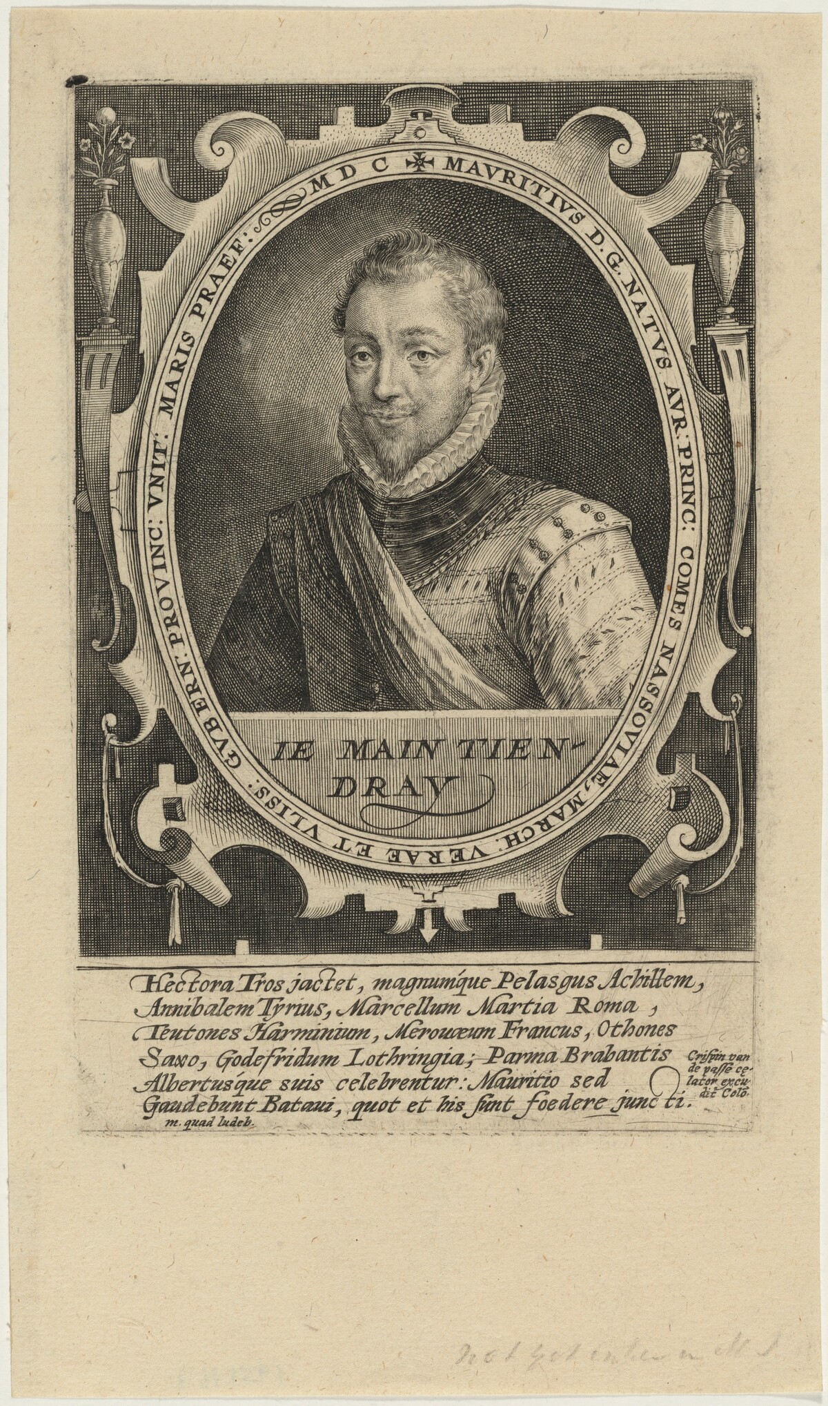 Maurice of Nassau, Prince of Orange by Crispijn de Passe I
