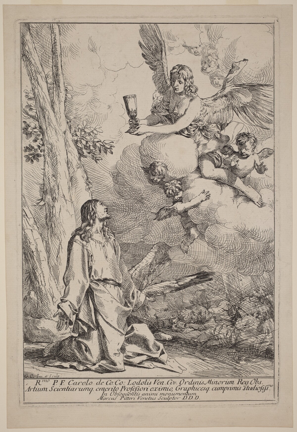 Christ on the Mount of Olives by Giulio Carpioni