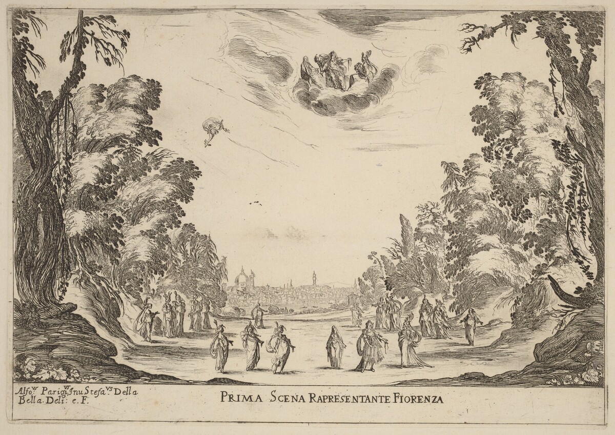 Prima Scena Representanta Firenza by Stefano Della Bella