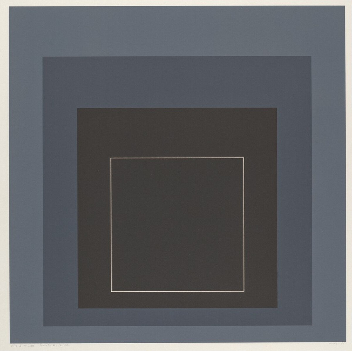 WLS VIII from White Line Squares (Series I) [artist's proof] by Josef Albers