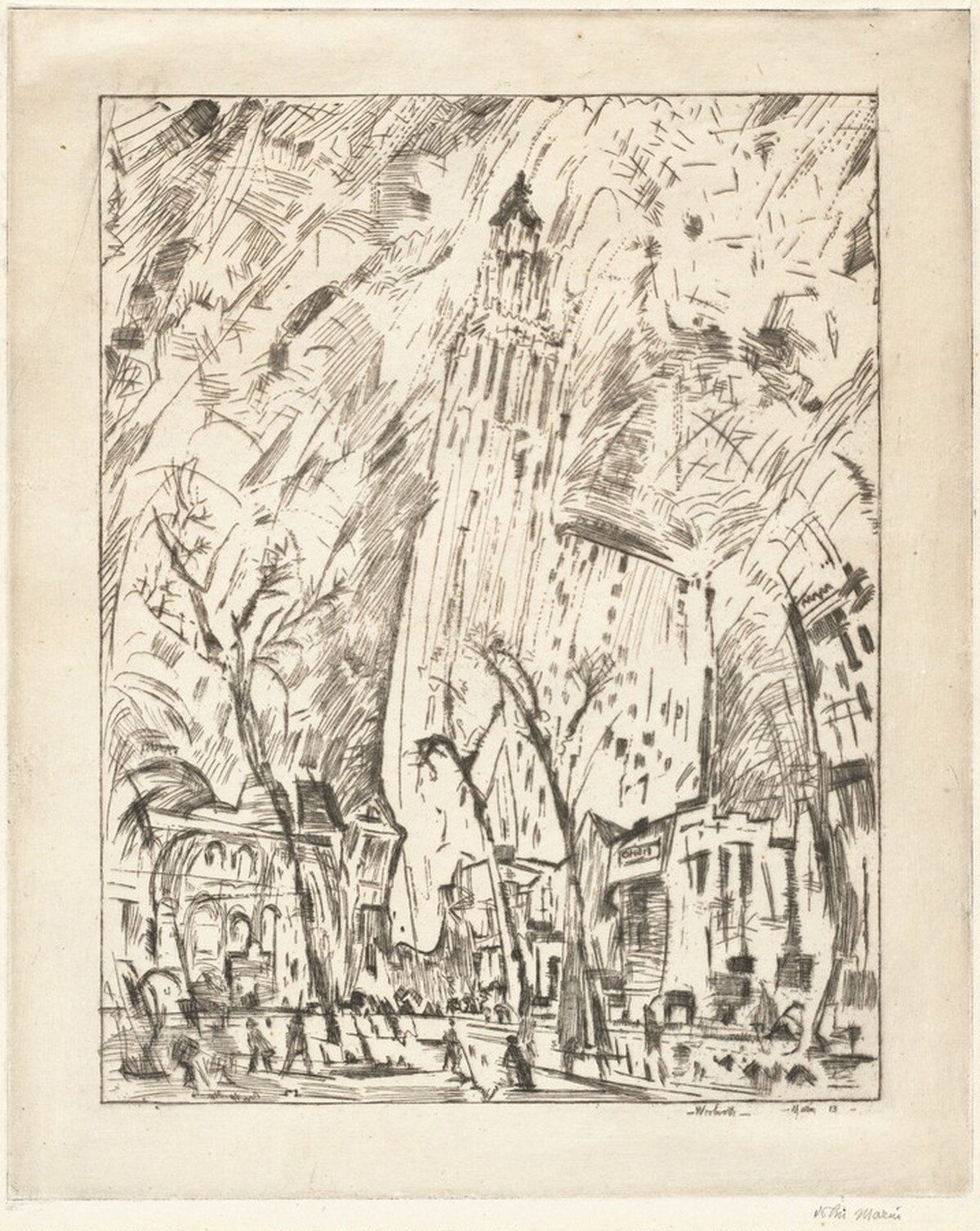 Woolworth Building (The Dance) by John Marin