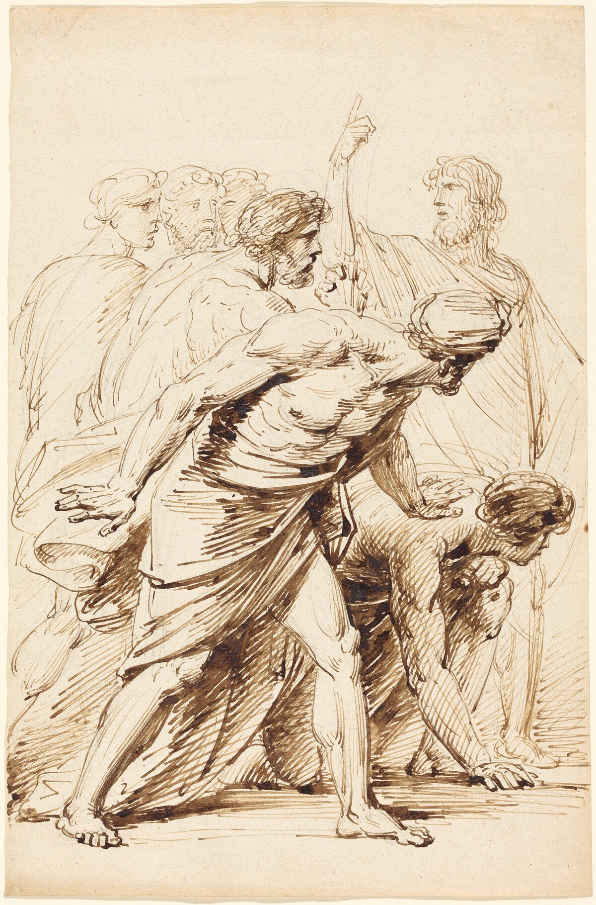 Seven Men in Antique Dress by Heinrich Friedrich Füger