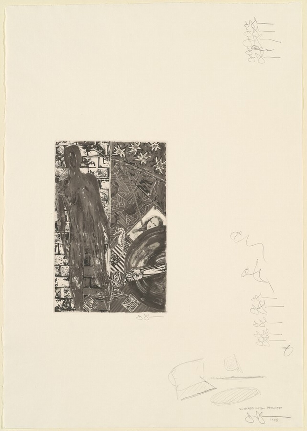 Summer (frontispiece for "Poems" by Wallace Stevens) [working proof] by Jasper Johns