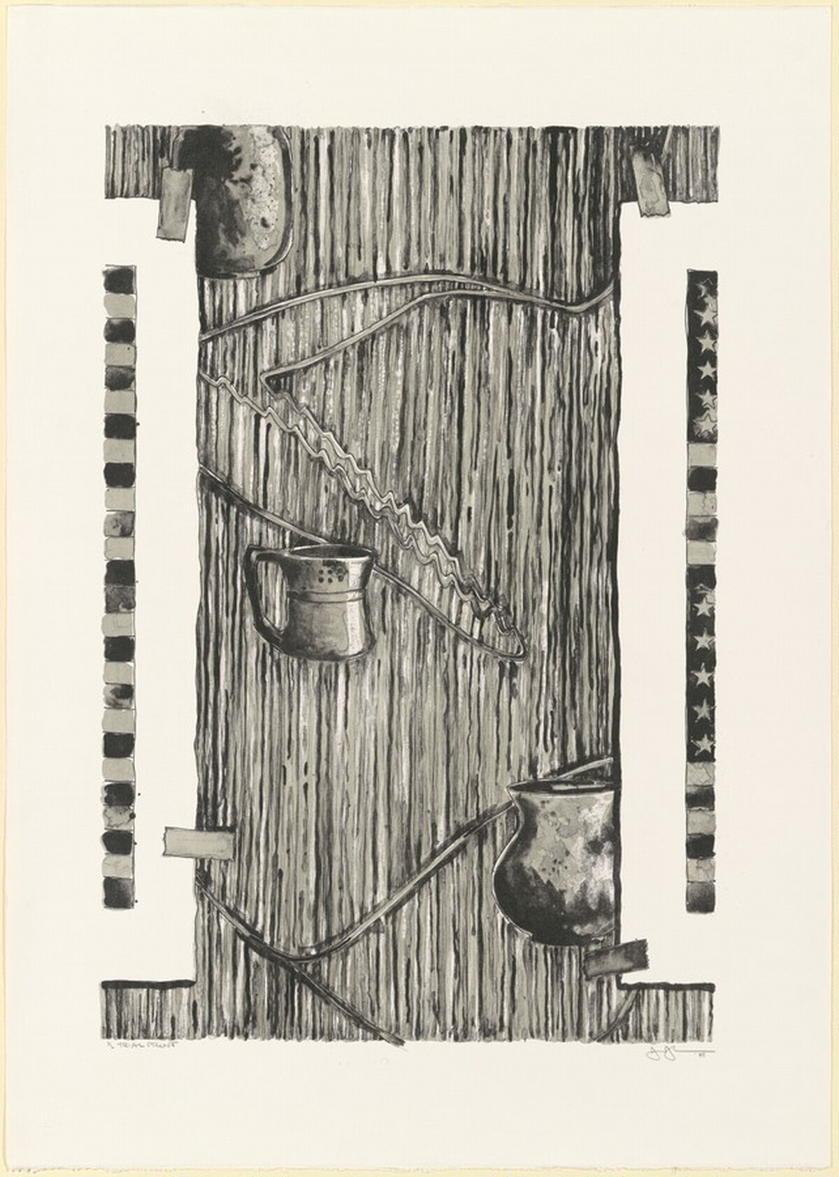 Ventriloquist [trial proof] by Jasper Johns