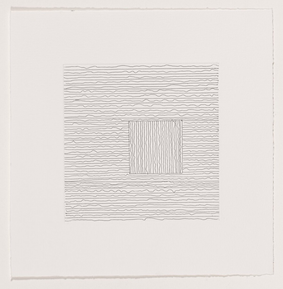 Untitled (unpublished) 3E [working proof 1] by Sol LeWitt