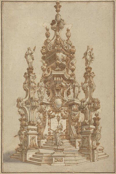 Magnificent Catafalque for a Deceased Noble