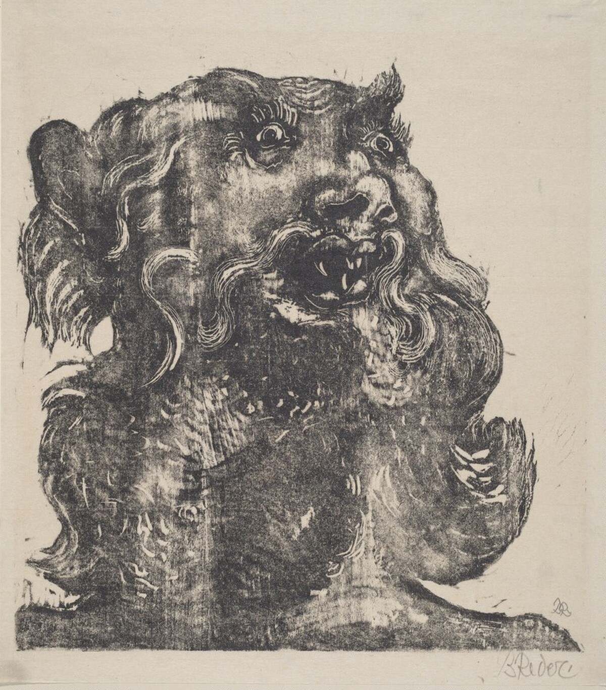 "And the beast was taken and with him the false prophet..." XIX.20 by Bernard Reder