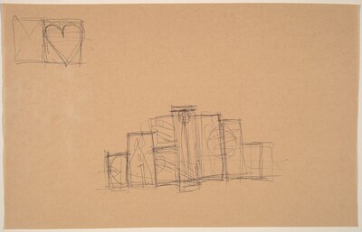 Sketch for mural project "The Foreign Plowman"