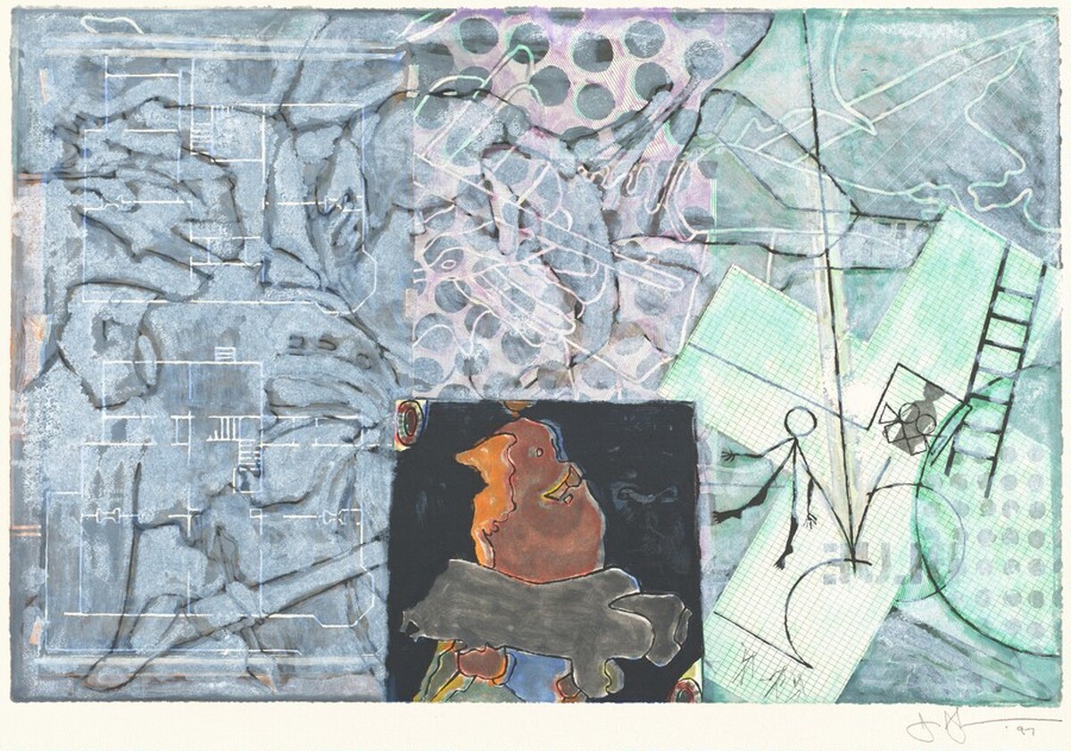 Untitled [proof] by Jasper Johns