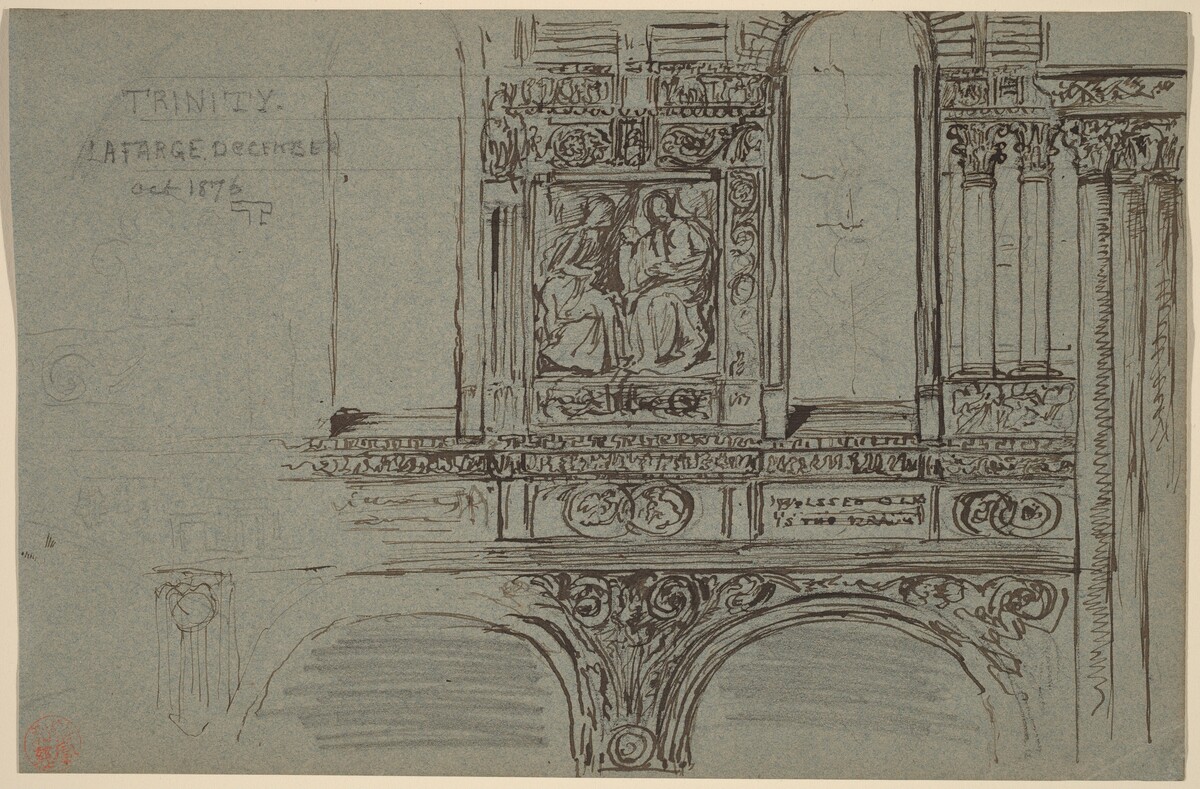 Trinity Church, Boston (nave) - Mural Study by John La Farge