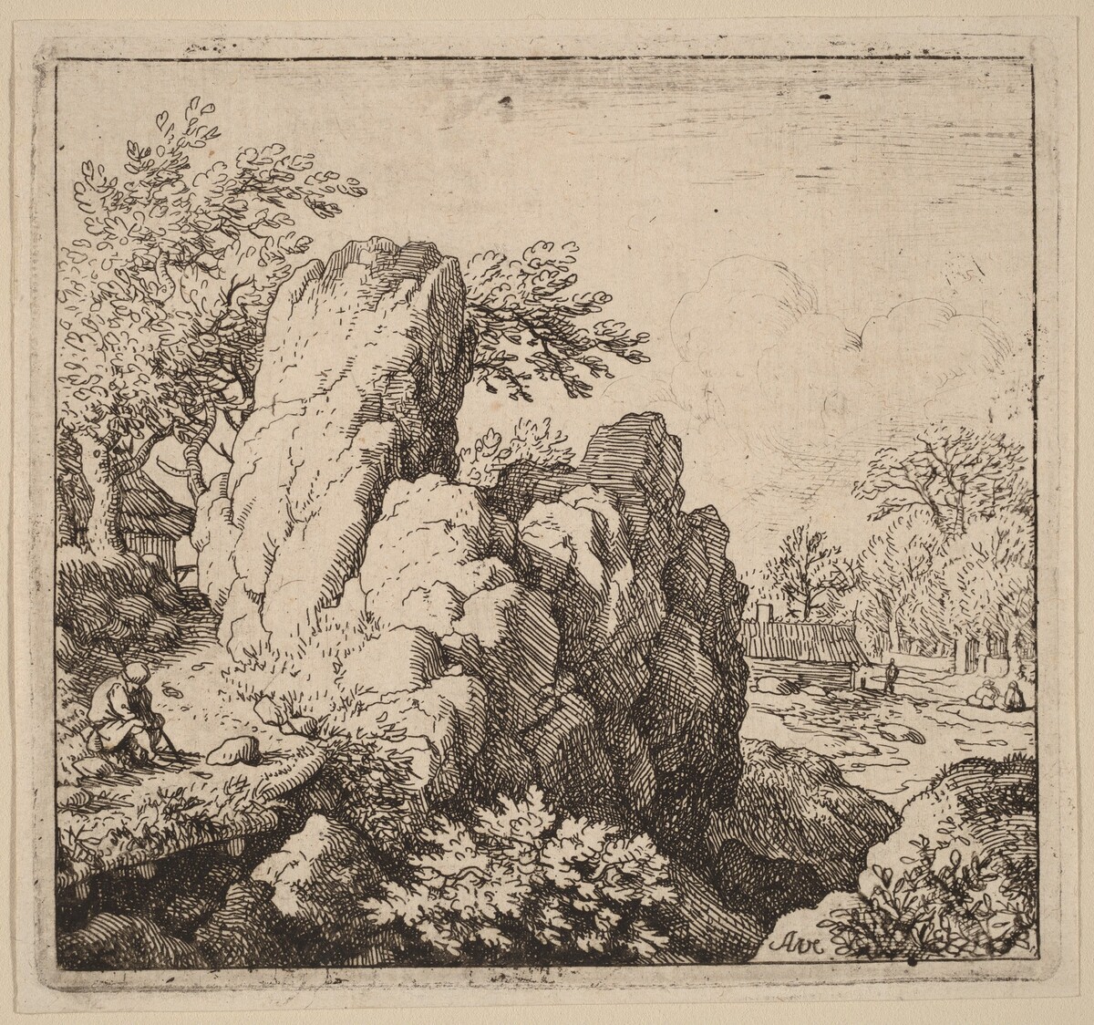 Large Rock by Allart van Everdingen